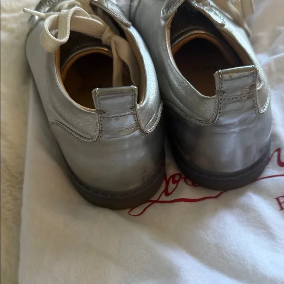 Christian Louboutin Silver Glitter Sneakers - Picture 6 of 6